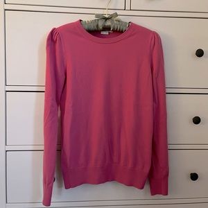 Boden Cotton Puff Sleeve Sweater